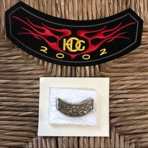 Harley-Davidson HOG 2002 Rocker Patch &Pin Set
